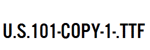 U.S.101-copy-1-.ttf