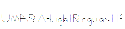 UMBRA-LightRegular.ttf