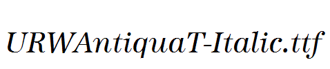 URWAntiquaT-Italic.ttf