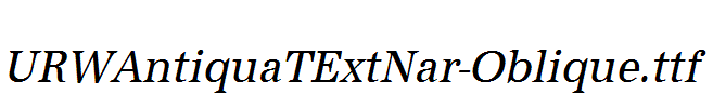 URWAntiquaTExtNar-Oblique.ttf