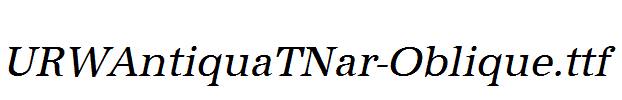 URWAntiquaTNar-Oblique.ttf