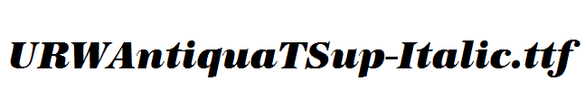 URWAntiquaTSup-Italic.ttf