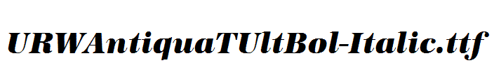 URWAntiquaTUltBol-Italic.ttf
