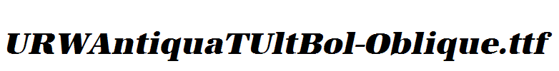 URWAntiquaTUltBol-Oblique.ttf