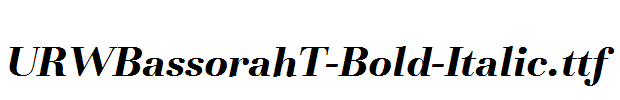 URWBassorahT-Bold-Italic.ttf