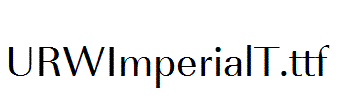 URWImperialT.ttf