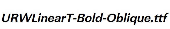 URWLinearT-Bold-Oblique.ttf