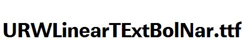 URWLinearTExtBolNar.ttf