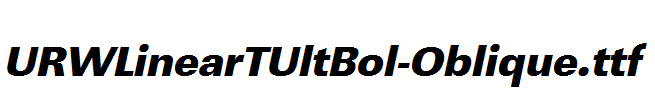 URWLinearTUltBol-Oblique.ttf