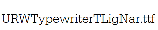 URWTypewriterTLigNar.ttf