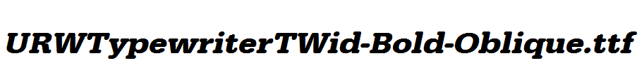 URWTypewriterTWid-Bold-Oblique.ttf