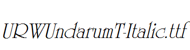 URWUndarumT-Italic.ttf