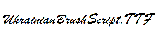 UkrainianBrushScript.ttf