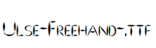 Ulse-Freehand-.ttf