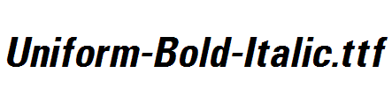 Uniform-Bold-Italic.ttf