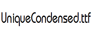 UniqueCondensed.ttf