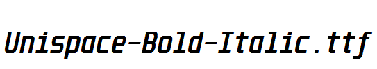 Unispace-Bold-Italic.ttf
