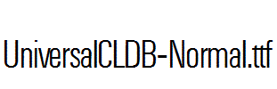 UniversalCLDB-Normal.ttf