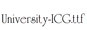 University-ICG.ttf