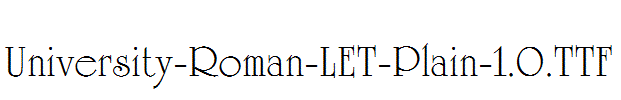 University-Roman-LET-Plain-1.0.ttf