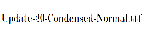 Update-20-Condensed-Normal.ttf