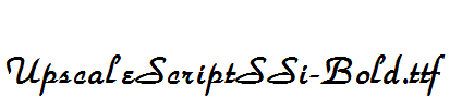 UpscaleScriptSSi-Bold.ttf