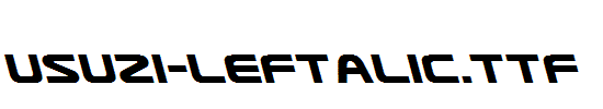 Usuzi-Leftalic.ttf