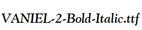 VANIEL-2-Bold-Italic.ttf