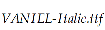 VANIEL-Italic.ttf