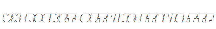 VX-Rocket-Outline-Italic.ttf