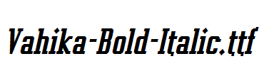 Vahika-Bold-Italic.ttf