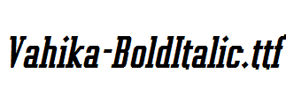 Vahika-BoldItalic.ttf