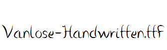 Vanlose-Handwritten.ttf