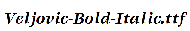 Veljovic-Bold-Italic.ttf
