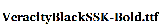 VeracityBlackSSK-Bold.ttf