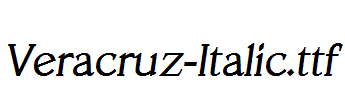 Veracruz-Italic.ttf