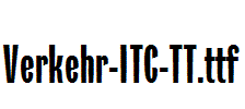Verkehr-ITC-TT.ttf