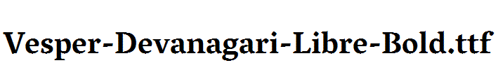 Vesper-Devanagari-Libre-Bold.ttf