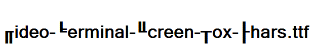 Video-Terminal-Screen-Box-Chars.ttf