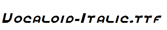 Vocaloid-Italic.ttf