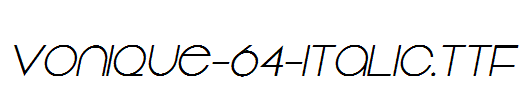 Vonique-64-Italic.ttf