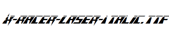X-Racer-Laser-Italic.ttf