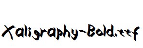 Xaligraphy-Bold.ttf