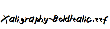 Xaligraphy-BoldItalic.ttf