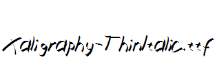 Xaligraphy-ThinItalic.ttf