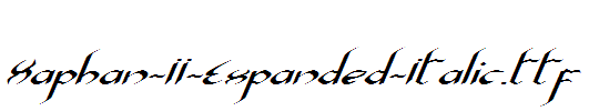 Xaphan-II-Expanded-Italic.ttf