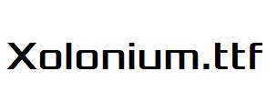 Xolonium.otf