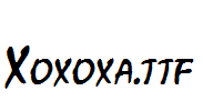 Xoxoxa.ttf