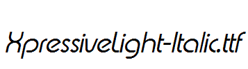 XpressiveLight-Italic.ttf