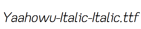 Yaahowu-Italic-Italic.ttf